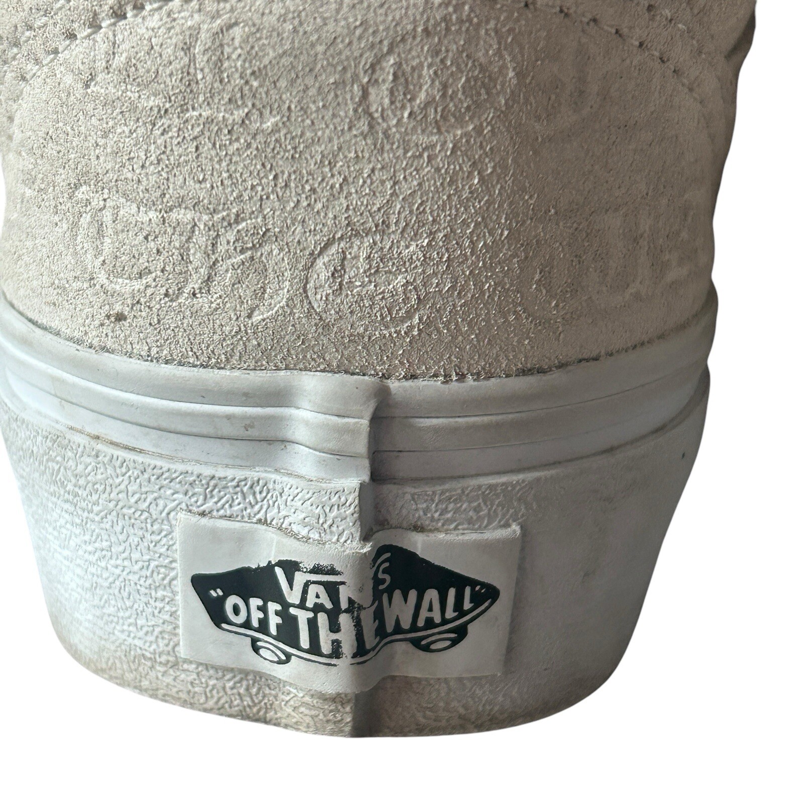 VANS Old Skool Deboss Women’s 8 Men’s 6.5 Platform Trainers Athletic White Cas