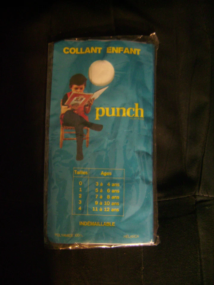 Collant PUNCH blanc indémaillable T 3 ou 9-10 ans neuf emballé - Photo 1/1