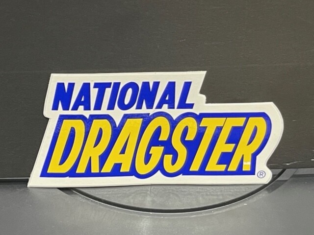VRHTF NHRA VINTAGE NATIONAL DRAGSTER DIE CUT STICKER-EXCELLENT ...