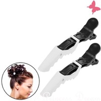 Haarspangen Haarklammern Haarclips Schwarz Weiss 6 StüCk Abteilklammern Frisur
