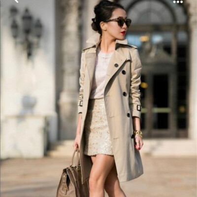  Banana Republic Women's Trench Coat Size XS Classic Beige Water resistant