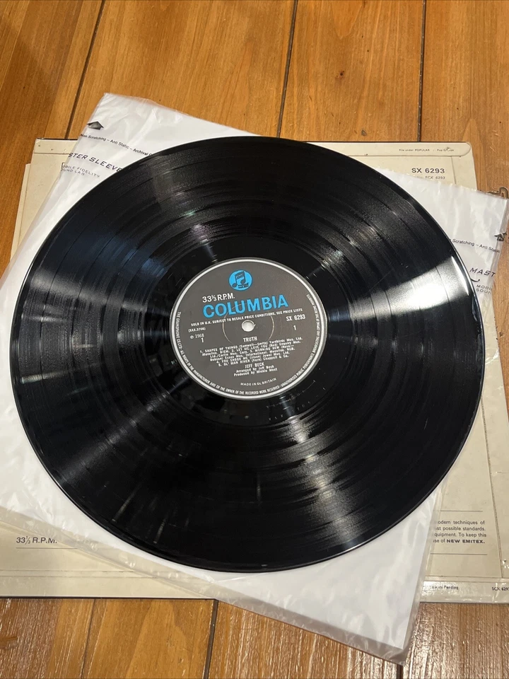 JEFF BECK Vinyl LP TRUTH COLUMBIA SX 6293  UK 1ST MONO Press 1968 Rod Stewart - Image 3 of 4