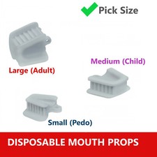 Dental Ortho Piercing Disposable Mouth Props Bite Blocks 48 pcs - Medium, Large