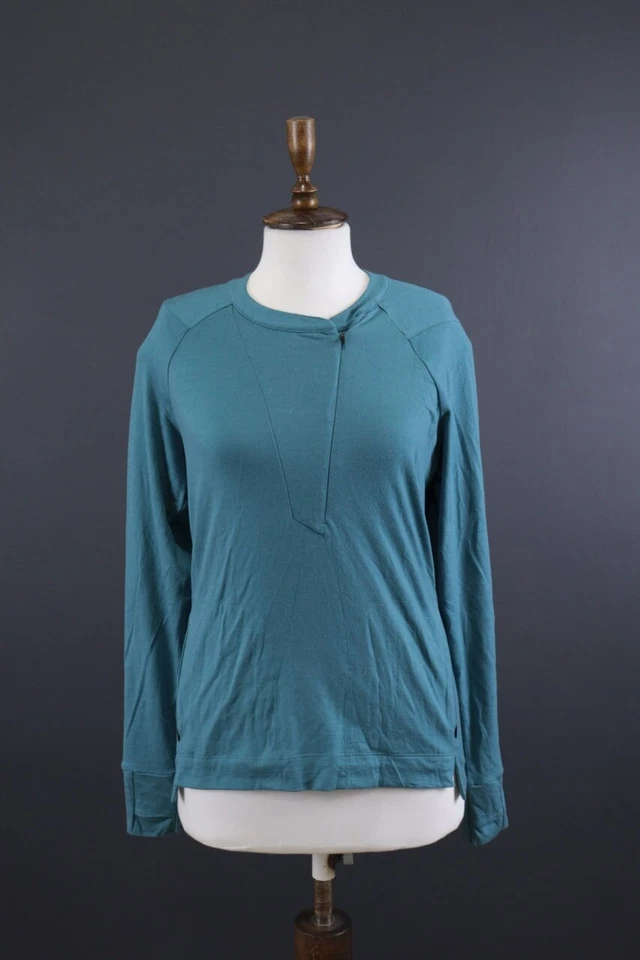 ICEBREAKER Azul Lana Merino Azul 1/4 Cremallera Capa Base Talla M Foto 3 de 4