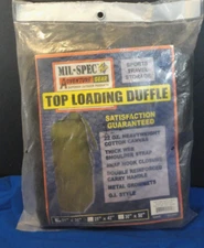PRE-OWNED MIL -SPEC PLUS OUTDOOR ADVENTURE GEAR TOP LOAD DUFFLE BAG BLACK 21X36
