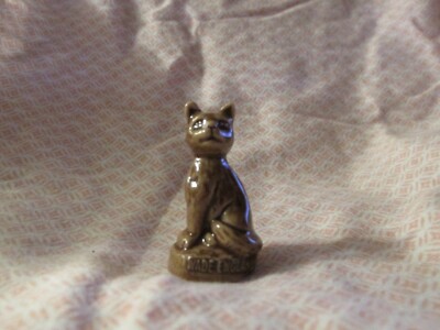 Red Rose Tea WADE England Figurine Pet Shop SERIES Brown Cat Kitty