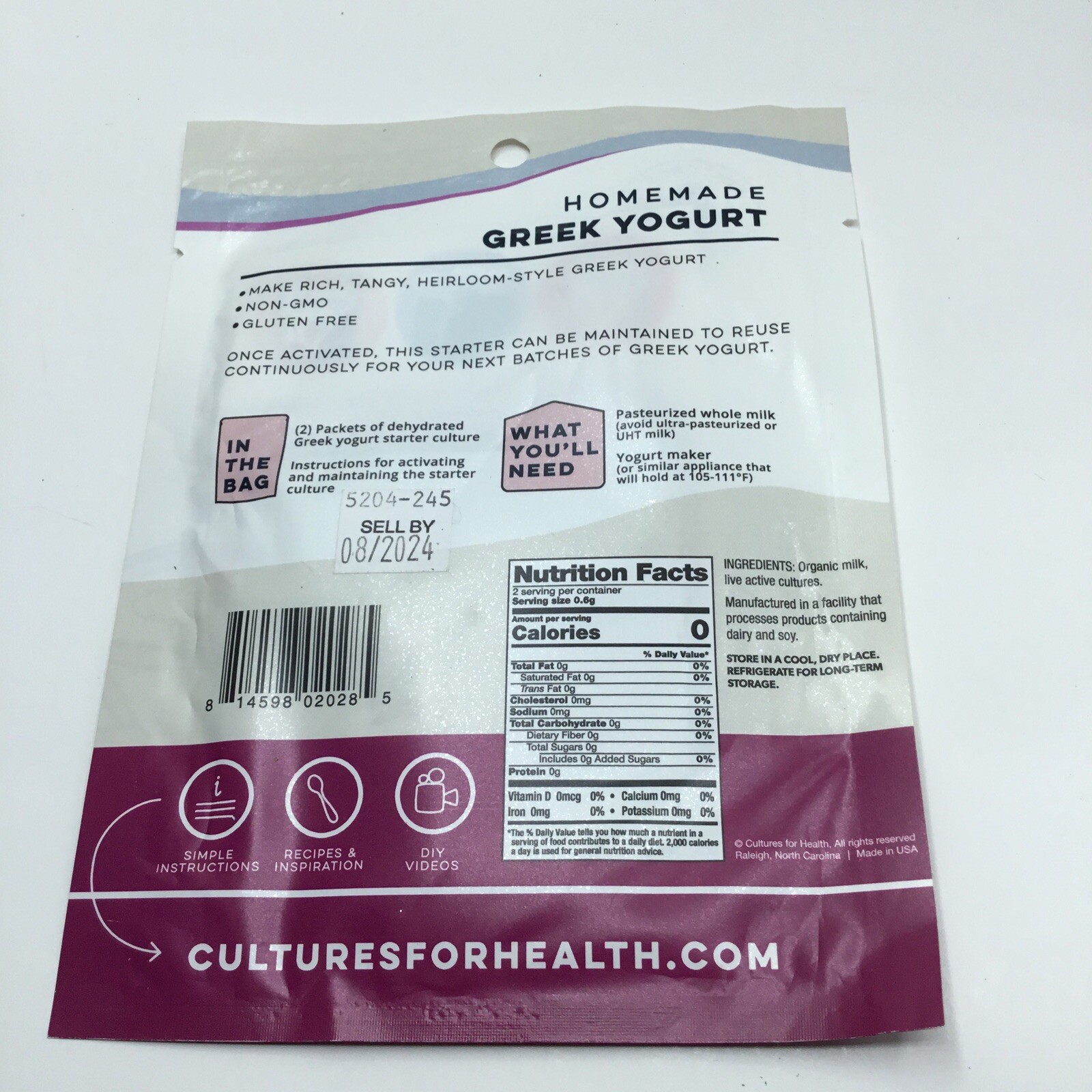 Cultures for Health Greek Yogurt Starter Culture for sale online eBay