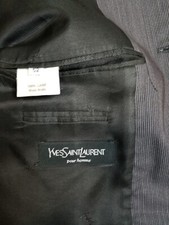 Yves Saint Laurent Mens Sport Coat Size 52r Gray Wool