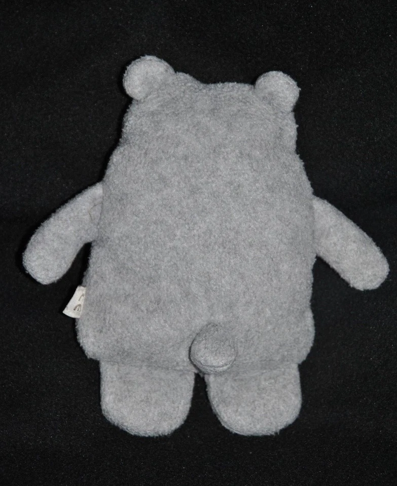 🍀Peluche Doudou Ours Gris DPAM Du Pareil au Meme Semi Plat Polaire Hochet - Photo 2/2