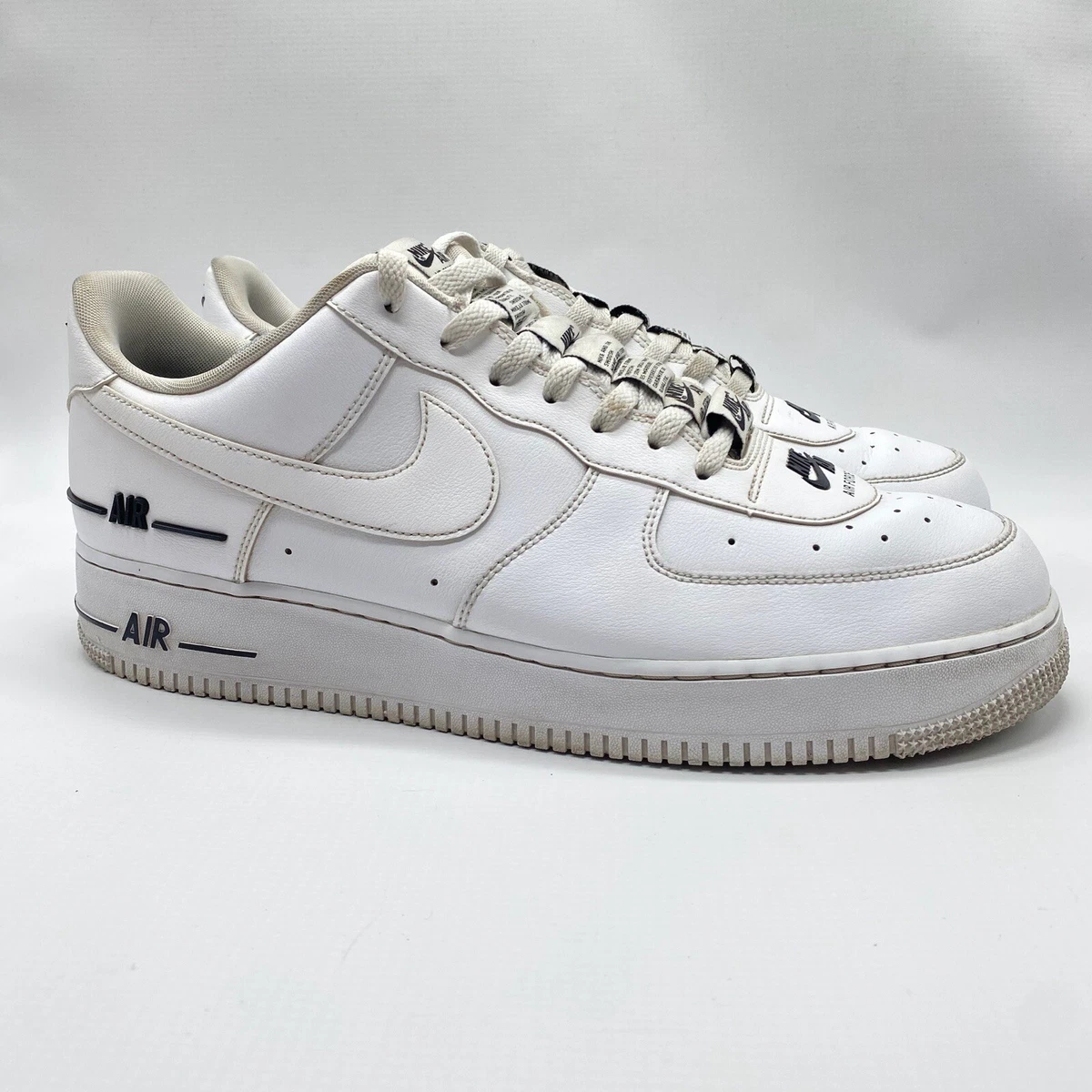 Nike Air Force 1 '07 LV8 3 Double Air White Black CJ1379 100 Men’s Size 13