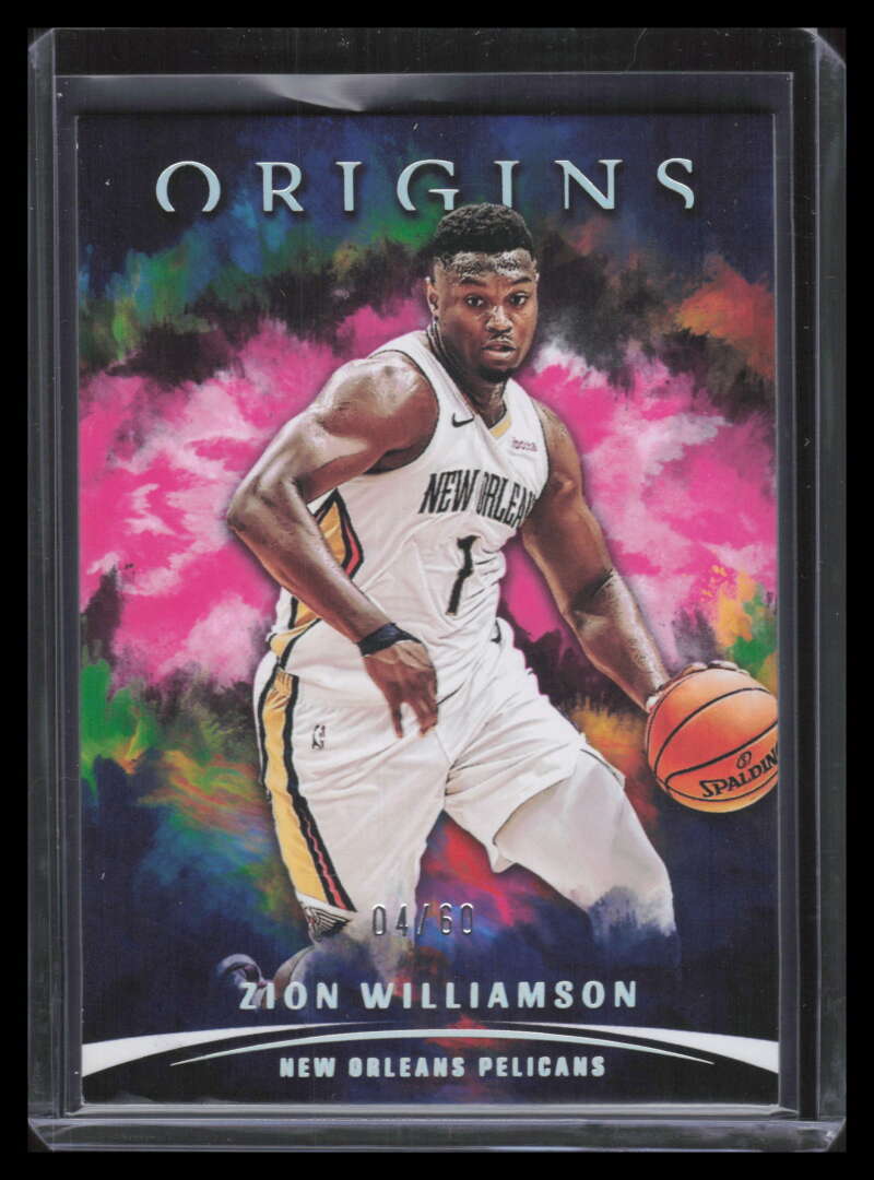 2021-22 Panini Origins Pink 1 Zion Williamson 4/60