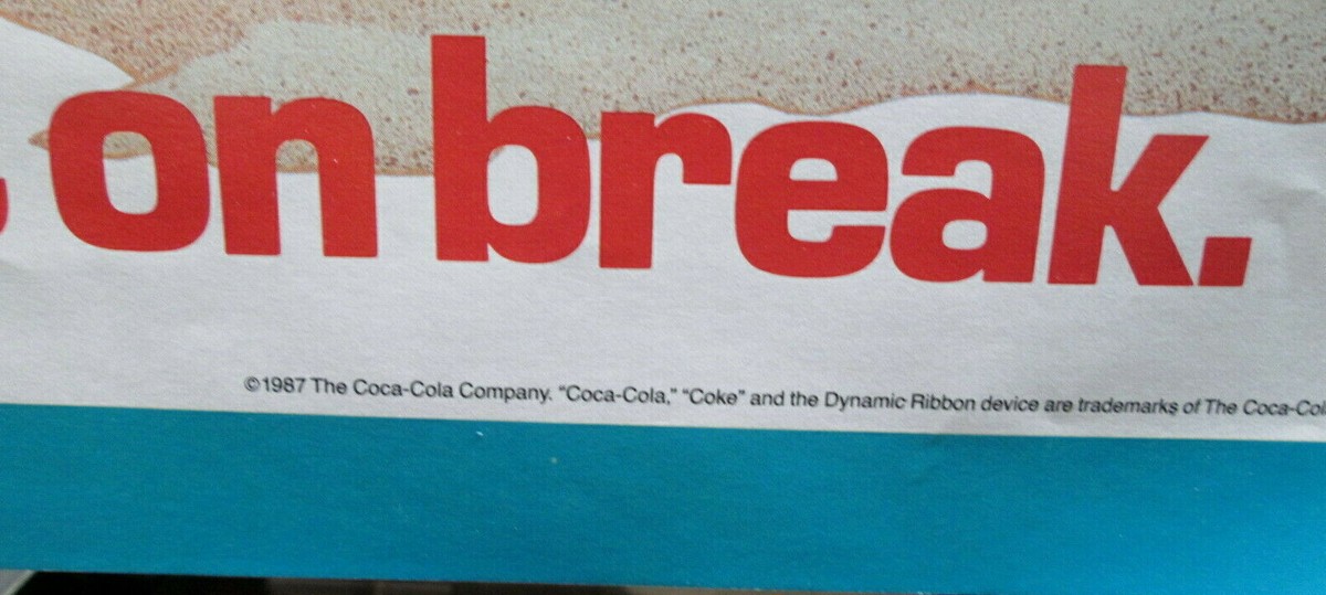 Coca-Cola ビートルカー ポスター 1987年 ORIGINAL '87 Coca~Cola MAX HEADROOM 