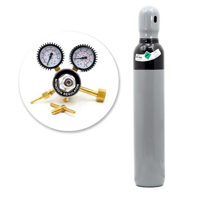 SILESIAN Bouteille Hydrogène d'azot NH5 8l 1.6m3 Test de fuite des clima + Réducteur