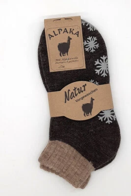 Damen ABS Hüttensocken MH Stoppersocken mit Wolle und Alpakawolle viele Farben - Bild 1 von 4