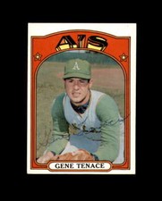 Gene Tenace Hand Signed 1972 Topps Oakland Athletics Autograph