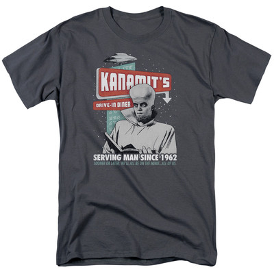 The Twilight Zone Kanamits Diner Licensed Adult T-Shirt