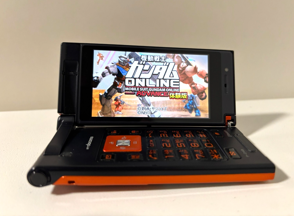 p-04b オレンジ docomo P-04B Orange FOMA Japanese Flip Phone Keitai Cell