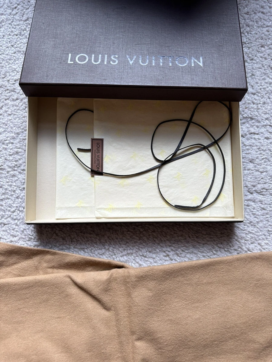 LOUIS VUITTON LV Box Empty Box 11 X 7.5 x 2 with dust bag tissue and string