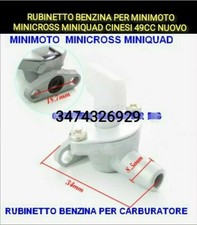 Rubinetto Benzina minimoto / minicross / MiniQuad  / AVT CARBURATORE Cinesi 