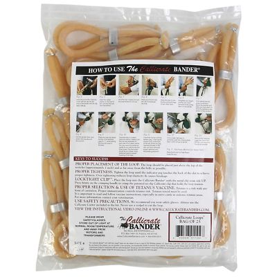 Callicrate No Bull Castrating Bands 25 Count Cattle Banding