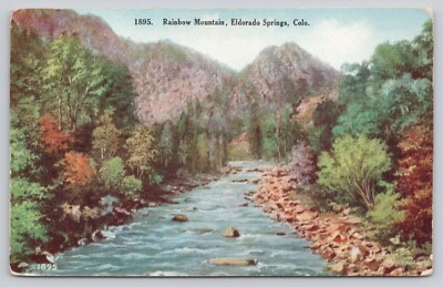 1895 Rainbow Mountain Eldorado Springs Colorado Divided Back Unposted Postcard