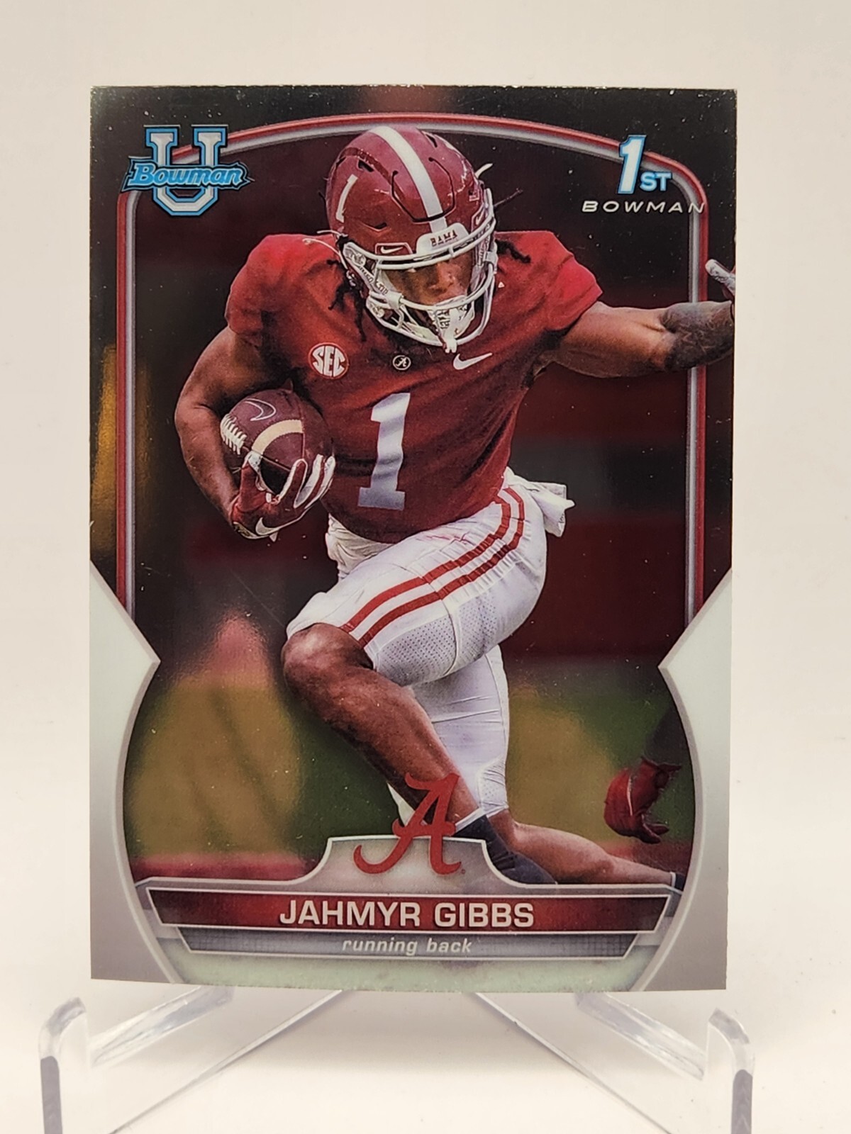 2022 Bowman U Chrome #82 Jahmyr Gibbs 1st Refractor Lions Rookie Rc