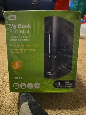 NEW WD My Book Essential 1 TB USB 2.0 External Hard Drive