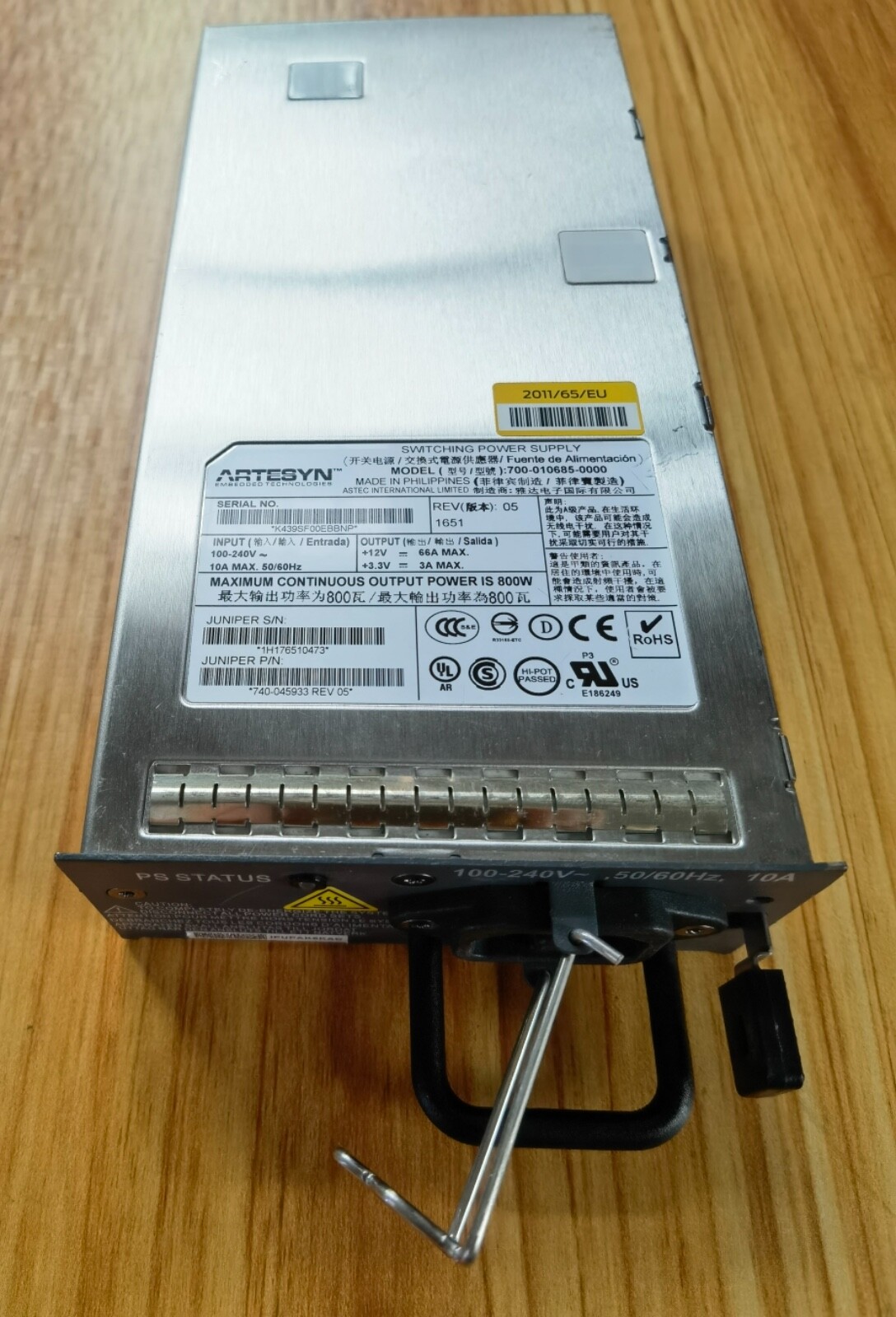 Genuine Juniper PWRMX104ACS 740045933 MX104 AC Power Supply For