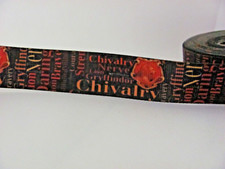 Hogwarts Style House 7/8 inch Grosgrain Ribbon Red