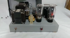 TRIODE 6B4 - 15 WATT HI FI Mono Block  audio amp / All Steel Chassis