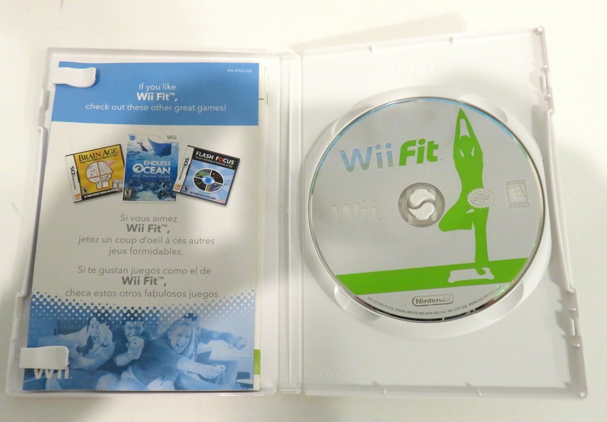 Nintendo Wii Fit Game Only Original Case and Instructions