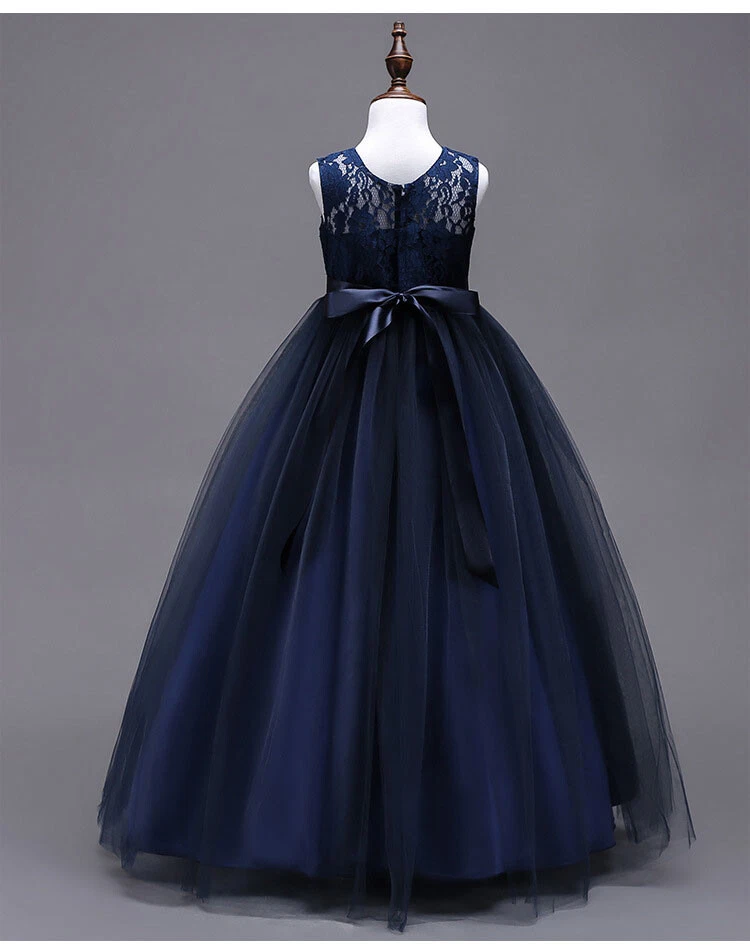 Long top navy gown
