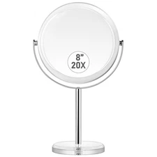 20X Magnifying Makeup Mirror,Double Sided 1X  20X Magnifying Mirror with Stan...