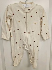Carter's Footed Thanksgiving Fall Sleeper Boy Girl 3m 2 Way Zipper