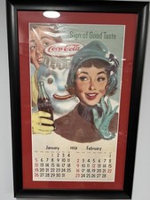 calendrier coke de janvier à février 1958