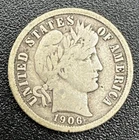1906-D Barber Dime