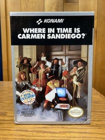 Where in Time is Carmen Sandiego Nintendo NES BOX Set - NO GAME