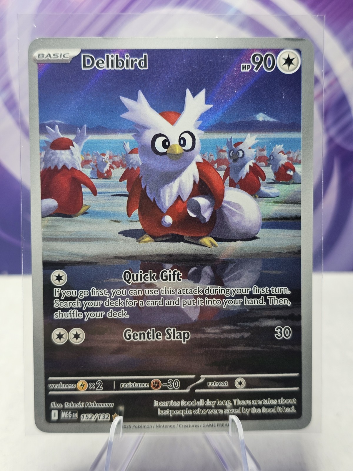 Delibird 152/132 Holo ME01: Mega Evolution Pokémon Card LP