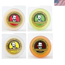 Gentlemen's Shaving Soap Collection - 4 Variety Bars (2.25 oz) Made in USA