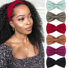 6 Packs New Wide Headbands for Womens Hair,Non-Slip Soft Elastic Bandeau Hair...