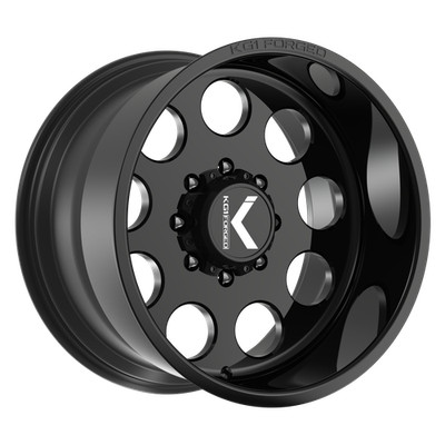 22x10 KG1 Forged KT086 Niner Gloss Black Wheels 8x170 (-18mm) Set of 4