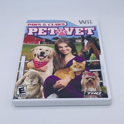 Paws & Claws: Pet Vet Nintendo Wii, 2009 THQ - Complete with Manual CIB Tested