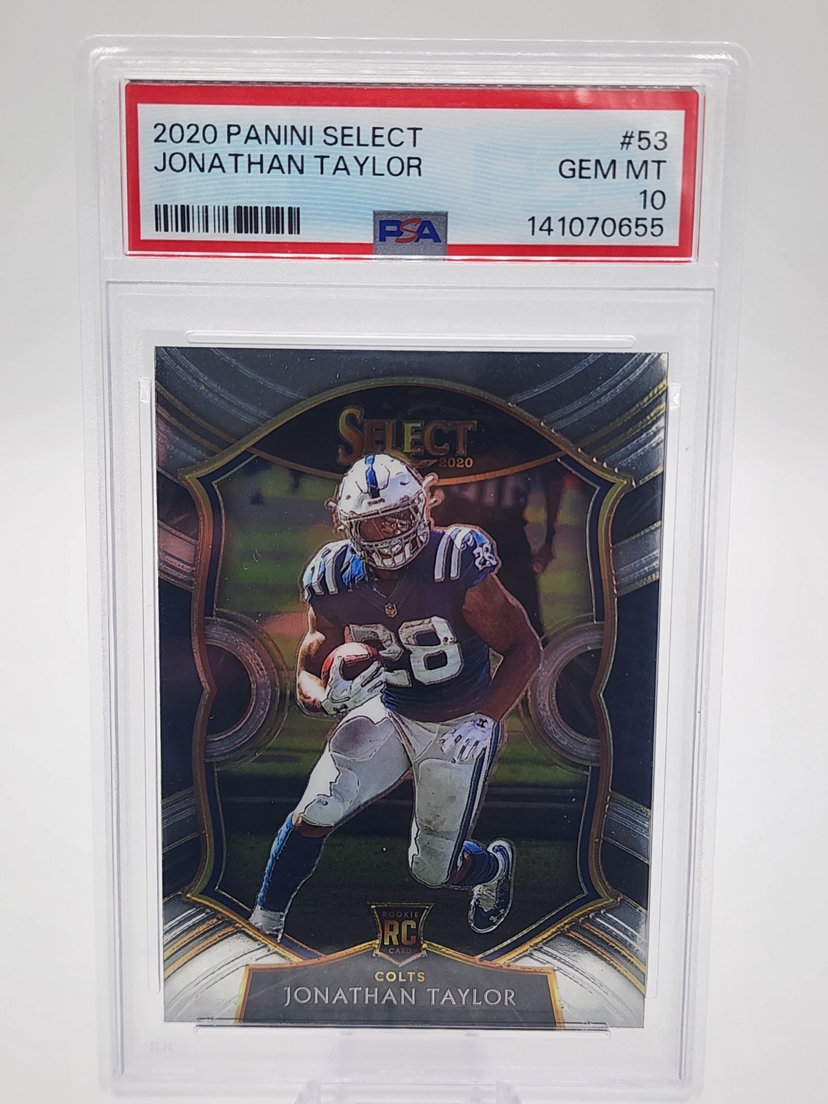 2020 Panini Select - Concourse Jonathan Taylor #53 (RC) PSA 10