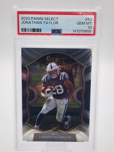 2020 Panini Select - Concourse Jonathan Taylor #53 (RC) PSA 10