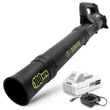 SUN JOE JET LEAF BLOWER W/ CORDLESS TURBINE & CHARGING, IONMAX 24V - BLACK/WHITE