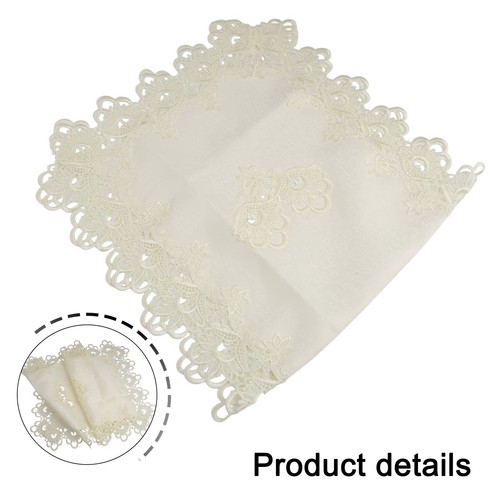 Exquisite Coffee Tablecloth Handmade Lace Material Reusable and Elegant - Picture 3 of 86