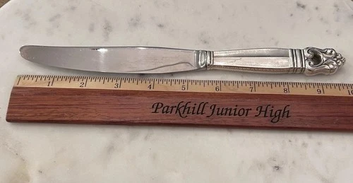 INTERNATIONAL ROYAL DANISH STERLING STAINLESS DINNER KNIFE 9 7/8” EXCELLENT