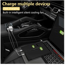 Compact 150W Power Inverter for Car  Laptop - Black