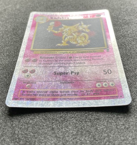 Pokemon Kadabra Legendary Reverse Holo *MP* 49/110 Vintage 2002 - Picture 4 of 6