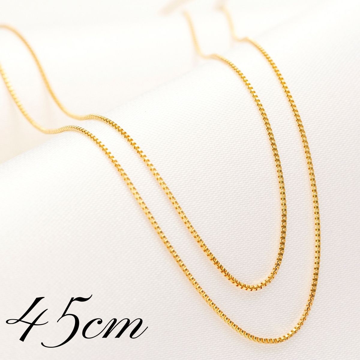 18K Yellow Gold Venetian Necklace Chain 45cm From Japan | eBay